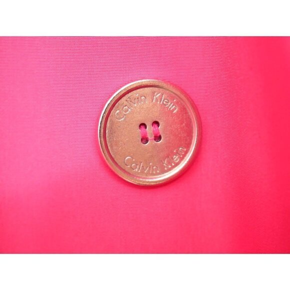 NWOT Calvin Klein Pink Trench Coat L - Picture 5 of 5